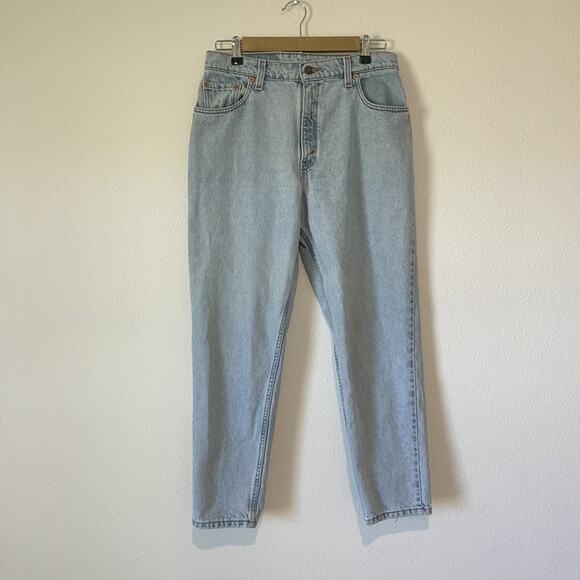 Vintage Levis 551 Jeans Womens 12 Petite Relaxed Tapered Leg Made USA 90s Denim - Picture 1 of 14